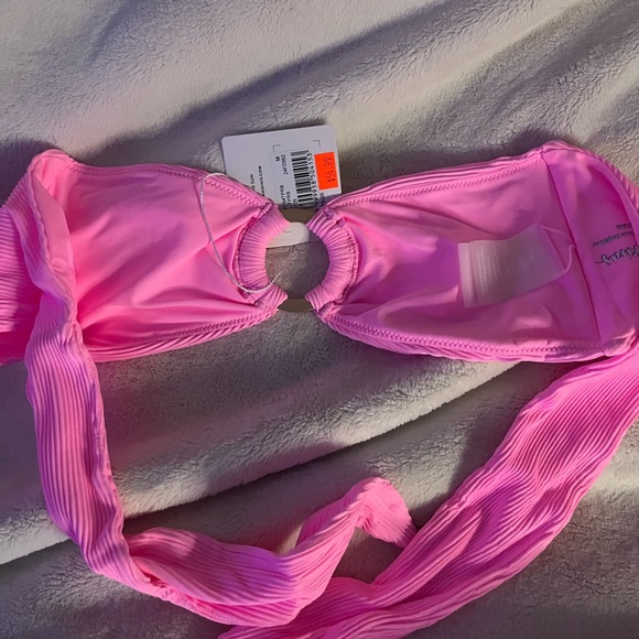 Chaser Hot Pink Ribbed Bandeau - Picture 2 of 5